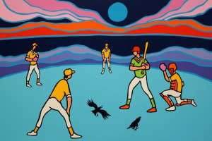 SOLD "Ball Game," by Ted Harrison 16 ½ x 24 ½ Edition of 200 $480 Unframed