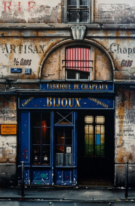"Le Bijoux" by Thomas Pradzynski 10 1/2 x 16 - serigraph
