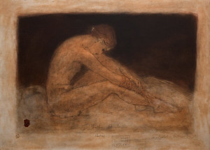 "Resting," by Roy Fairchild-Woodard 20 1/2 x 28 1/2 - ltd. edition serigraph No. 273 of edition of 385 $2100 Unframed