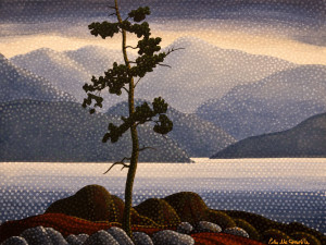 SOLD "Vancouver Island 1" by Peter McConville 12 x 16 - acrylic $1015 (thick canvas wrap without frame)
