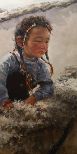  SOLD
"In the Backyard," by Donna Zhang
18 x 36 – oil
$4700 (thick canvas
wrap without frame)
