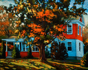 SOLD "One More Week," by David Langevin 24 x 30 - acrylic $2300 Unframed