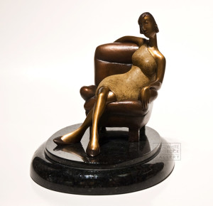 "Le fauteuil de madame," by Hélène Labrie 9 1/2 x 11 x 8 1/2 $3700