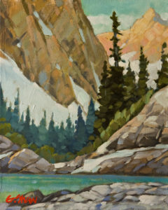 SOLD "Step Lake," by Graeme Shaw 8 x 10 - oil $535 Unframed