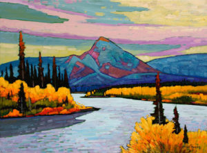 SOLD "Yukon Colours," by Nicholas Bott 18 x 24 - oil $2375 Unframed