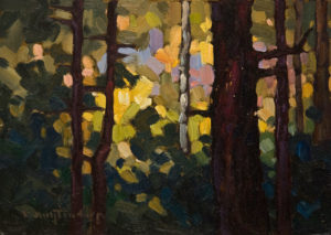 "In the Bushes," by Phil Buytendorp 5 x 7 - oil $550 Unframed