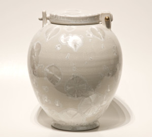  SOLD
Lidded vessel (BB-3688) by Bill Boyd
crystalline-glaze ceramic – 9" (H) x 7" (W)
$600