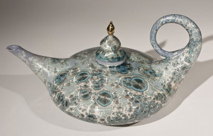  SOLD
Aladdin Teapot (BB-3774) by Bill Boyd
crystalline-glaze ceramic – 7 1/2" (H) x 11" (W) x 16"(L)
$750