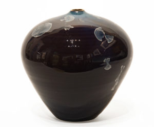 SOLD Vase (BB-4241) by Bill Boyd crystalline-glaze ceramic - 6" (H) x 6" (W) $250