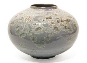 SOLD Vase (BB-4244) by Bill Boyd crystalline-glaze ceramic - 7" (H) x 10" (W) $525