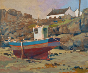 SOLD "At Trevignon Point, Brittany" (circa 1982), by Robert Genn 10 x 12 - acrylic $3500 Unframed