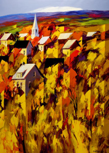 "Autumn Unfolds," by Christian Bergeron 30x42 - acrylic $2830 Unframed