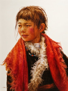  SOLD
"Bold Scarf," by Donna Zhang
30 x 40 – oil
$7270 Custom framed
$6700 Unframed