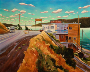 SOLD
"Cariboo Road House – Lac La Hache, B.C.," by Niels Petersen
16 x 20 – oil (1998)
$1100 Unframed