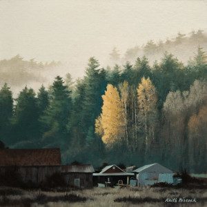 "Early Morning," by Keith Hiscock 12 x 12 - oil $975 Unframed