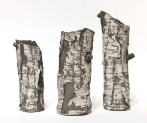Ceramic birch sculptures by Bev Ellis 9.5" (H) to 13.5" (H) $95 — $150