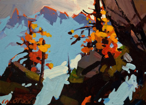 SOLD "Patterns of the Tantalus," by Michael O'Toole 5 x 7 - acrylic