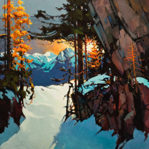 SOLD "Rundle's Central Gully," by Michael O'Toole 30 x 30 - acrylic