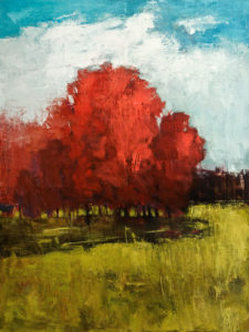 SOLD "Saison des Couleurs," (Colours of the Season) by Robert P. Roy 36 x 48 - oil $3300 (thick canvas wrap without frame)