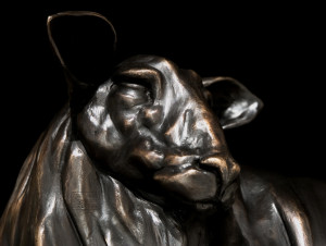 "A Beautiful Sheep," by Nicola Prinsen 15 3/4" (H) x 18" (L) - bronze Edition of 20 $5900