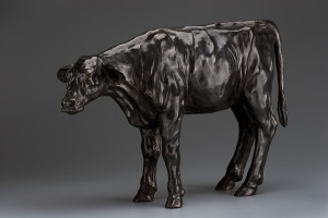 "Calf #1," by Nicola Prinsen 14 1/2" (H) x 22" (L) - bronze Edition of 9 $7000