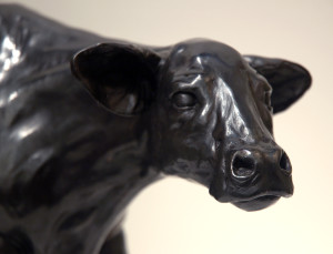 "Calf," by Nicola Prinsen 15" (H) x 22 1/2" (L) - bronze Edition of 9 $6800