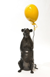 "Ernest," by Nicola Prinsen 16 1/2" (H) - bronze (and resin balloon) $4500