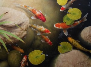 "Good Luck Pond No. 2" 30 x 40 - Giclée print on canvas Artist's Proof - $1,550 CAD Unframed USD $1195 Unframed