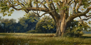 SOLD "Spring Garland - Study" by Renato Muccillo 5 x 10 - oil $1450 in show frame