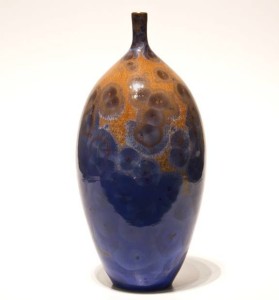 SOLD Bottle (BB-3547) by Bill Boyd crystalline-glaze ceramic - 8" x 4" $195