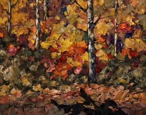 SOLD "October Splendour," by Phil Buytendorp 8 x 10 - oil $520 Unframed $700 in show frame