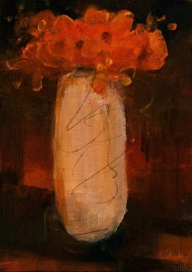 SOLD "A Pretty Little Number" by Susan Flaig 5 x 7 - acrylic/graphite $315 Unframed $490 in show frame