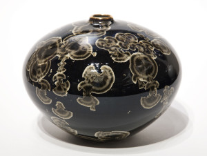 SOLD Vase (BB-3952) by Bill Boyd crystalline-glaze ceramic - 5" x 6 1/2" $225