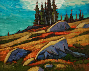 SOLD "Bald Mountain Slope" by Nicholas Bott 8 x 10 - oil $1040 Unframed $1240 in show frame