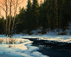 SOLD "Cool Waters" by Merv Brandel 8 x 10 - oil $900 Unframed $1115 in show frame