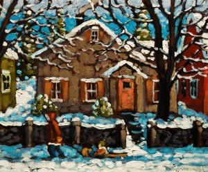 SOLD "December Quiet" by Rod Charlesworth 10 x 12 - oil $1035 Unframed $1160 in show frame