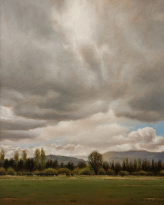 SOLD "Summer Storm" by Ray Ward 8 x 10 - oil $780 Unframed $980 in show frame