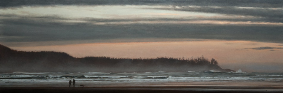 SOLD "After the Storm," by Ray Ward 12 x 36 - oil $1800 Unframed $2150 Custom framed