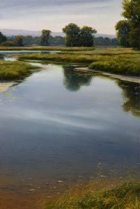 SOLD "August Backwater," by Renato Muccillo 16 x 24 - oil on canvas $3570 in show frame