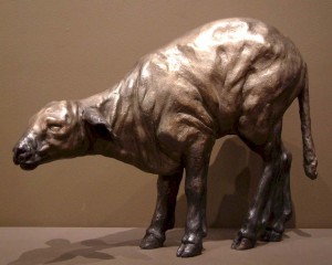 "Baby Lamb," by Nicola Prinsen Bronze - 15" high Edition of 9 $5800