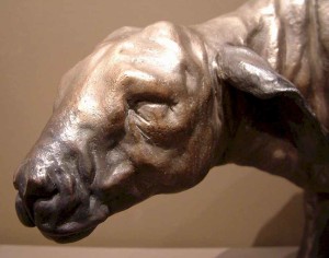 "Baby Lamb," by Nicola Prinsen Bronze - 15" high Edition of 9 $5800