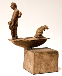 SOLD "The Life," by Michael Hermesh 11" (L) x 15" (H) - ceramic $2500