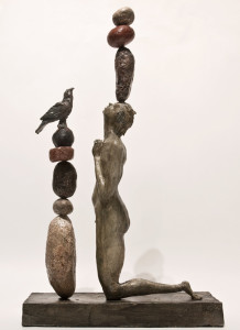 SOLD "she was an animist," by Michael Hermesh 14" x 13 3/4" x 5 1/4" - ceramic $3000