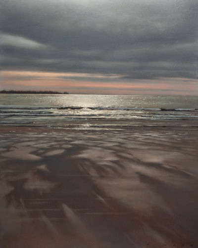 SOLD "Shining Sea," by Ray Ward 16 x 20 - oil $1400 Unframed $1690 Custom framed