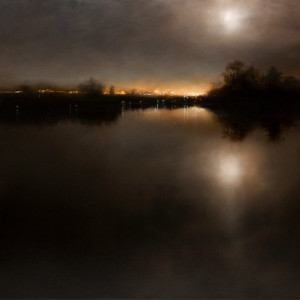SOLD "Southern Core," by Renato Muccillo 20 x 20 - oil on canvas $3500 in show frame