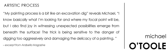 Michael O'Toole Artist in Focus October 2014 Artistic process