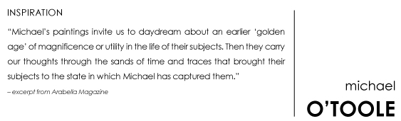 Michael O'Toole Artis in Focus October 2014 Inspiration