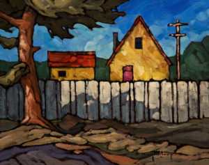 SOLD "Another Good Neighbour," by Phil Buytendorp 8 x 10 - oil $520 Unframed $700 in show frame
