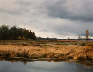 SOLD "Autumn Fields," by Renato Muccillo 7 x 9 - oil $1430 in show frame
