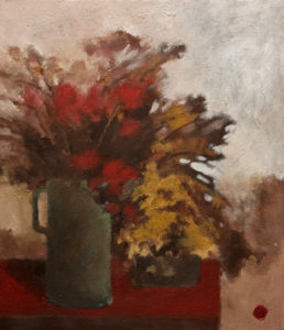 SOLD "Autumn Flowers," by H. E. Kuckein 12 x 14 - oil $1400 Unframed $1620 in show frame
